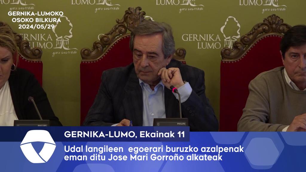 Udal langileen egoerari buruzko azalpenak eman ditu Gernika-Lumoko alkateak