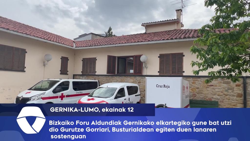 Bizkaiko Foru Aldundiak Gernikako elkartegiko gune bat utzi dio Gurutze Gorriari