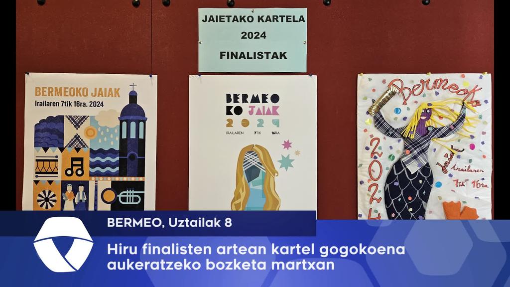 Jaietako hiru kartel finalisten artean aukeratzeko bozketa martxan da jada