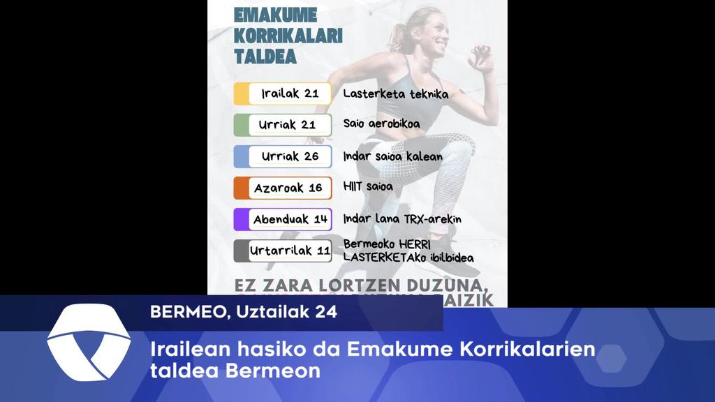 Irailean hasiko da martxan Bermeon Emakume Korrikalarien taldea