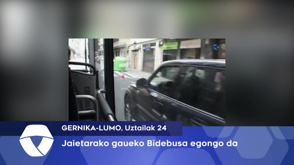 Gernika-Lumoko  Udalak bidebusaren gaueko zerbitzua jarriko du martxan jaietarako