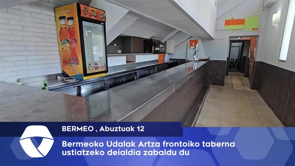 Bermeoko Udalak Artza frontoiko taberna ustiatzeko deialdia zabaldu du
