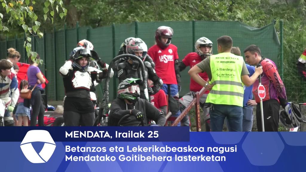 Betanzos eta Lekerikabeaskoa nagusi Mendatako Goitibehera lasterketan