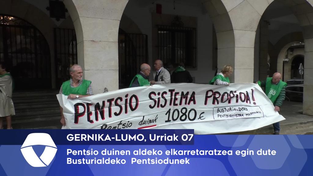 Elkarretaratzea burutu du Busturialdeko Pentsiodunen Mugimenduak