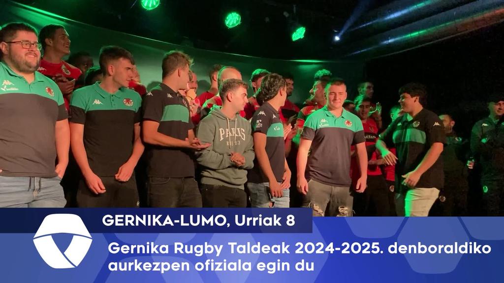 Gernika Rugby Taldeak 2024-2025. denboraldiko aurkezpena egin du