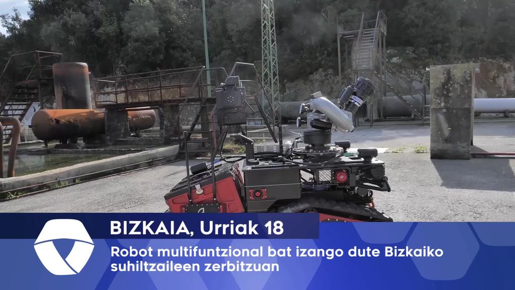 Robot multifuntzional bat izango dute Bizkaiko suhiltzaileen zerbitzuan