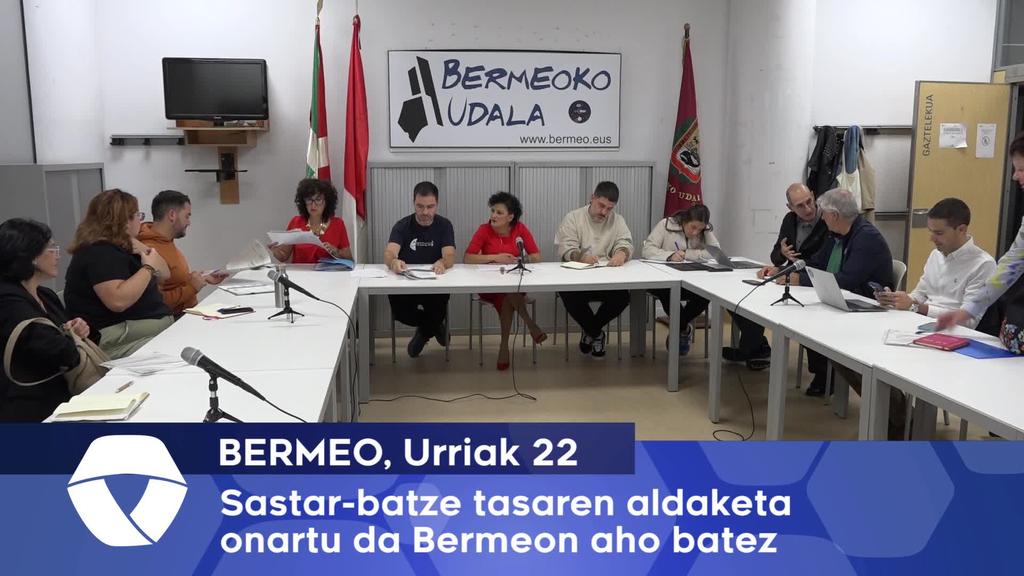 Sastar batze tasaren aldaketa aho batez onartu da Bermeon