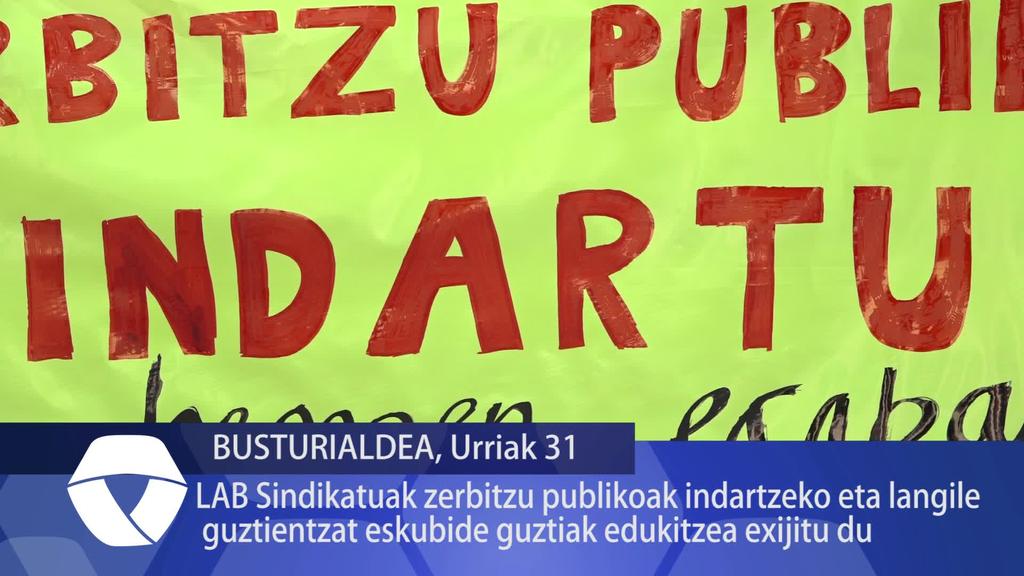 LAB Sindikatuak zerbitzu publikoak indartu eta langile guztientzat eskubide guztiak izatea exijitu du