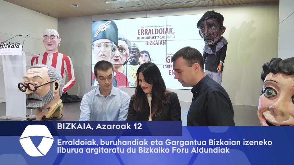 Erraldoiak, buruhandiak eta Gargantua Bizkaian izeneko liburua argitaratu du Bizkaiko Foru Aldundiak