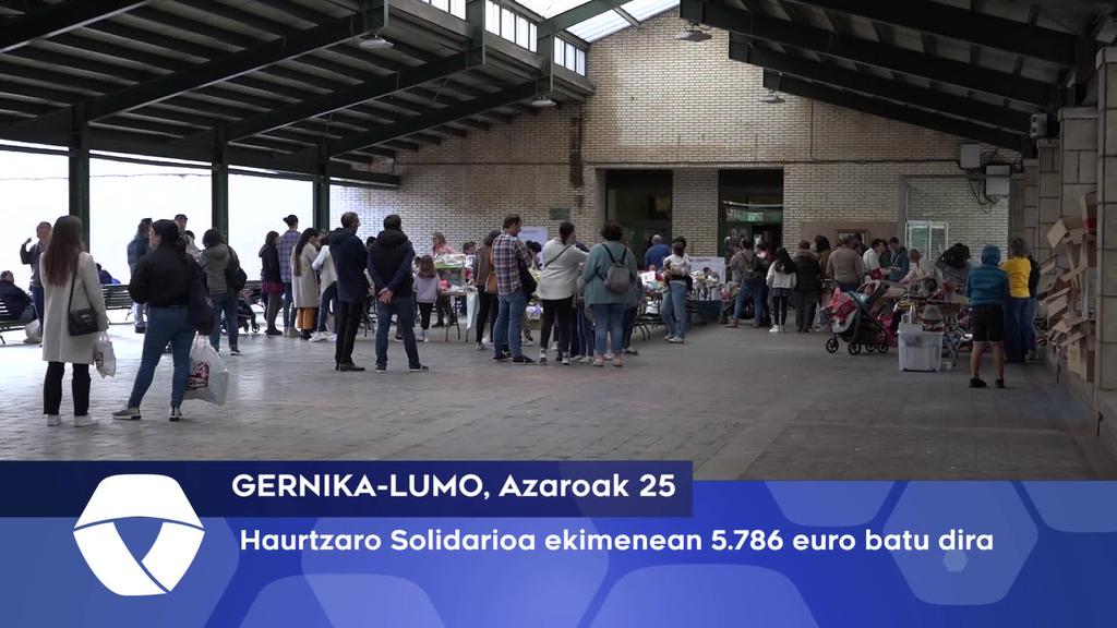 Haurtzaro solidarioa ekimenean 5786 euro batu dira