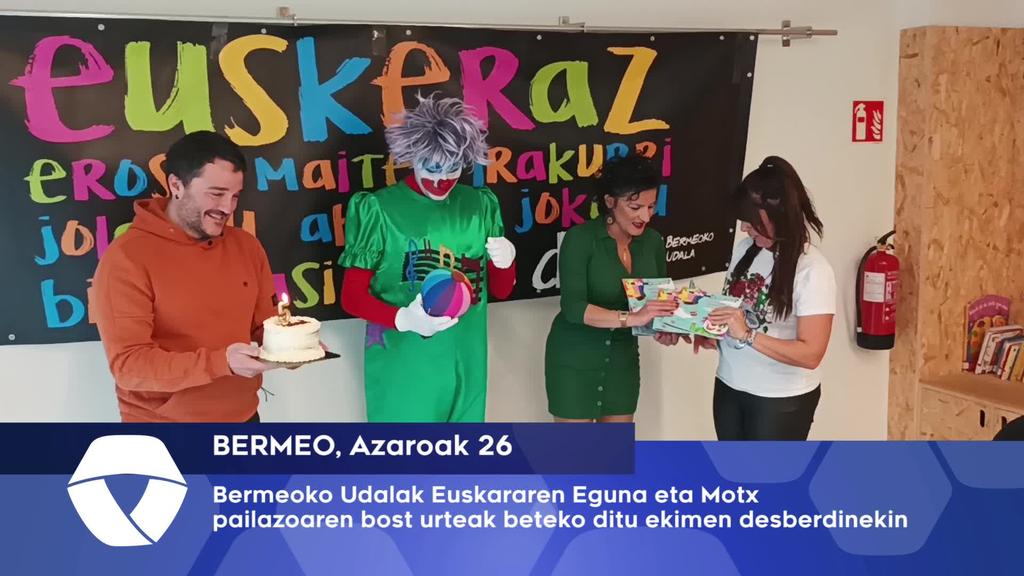 Euskara eta Motx bost urtez bidelagun aurkezpena egin du Bermeoko Udalak