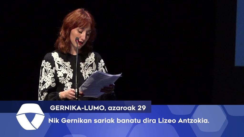 Nik Gernikan sariak banatu dira Lizeo Antzokia