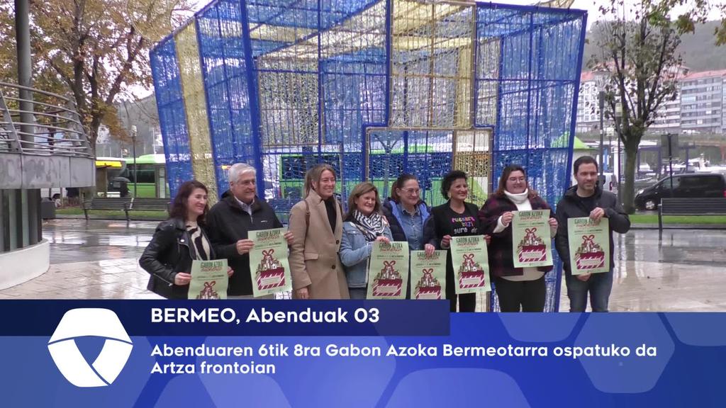 Abenduaren 6tik 8ra Artza frontoian Gabon Azoka Bermeotarra izango da