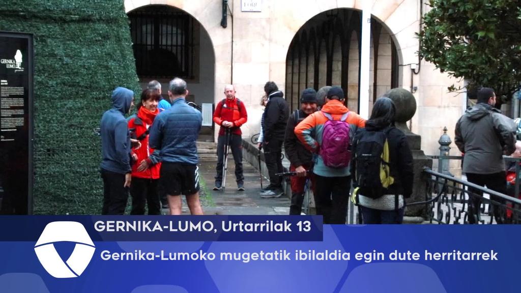 Gernika-Lumoko mugetatik ibilaldia egin dute herritarrek