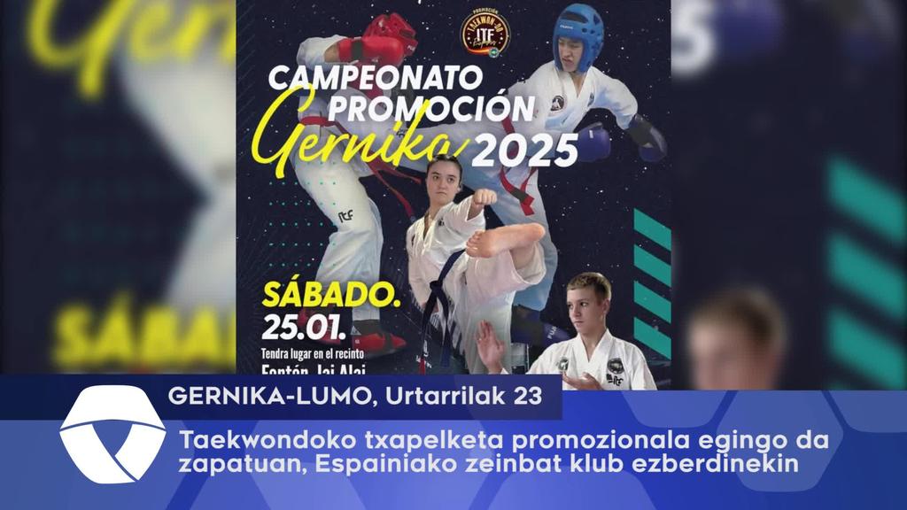 Taekwondoko txapelketa promozionala egingo da zapatuan, Espainiako zenbait klub ezberdinekin