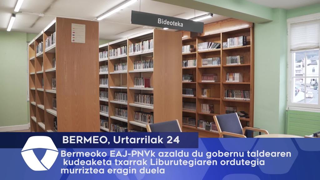 Bermeoko EAJ-PNVk azaldu du gobernu taldearen kudeaketa txarrak Liburutegiaren ordutegia murriztea eragin duela