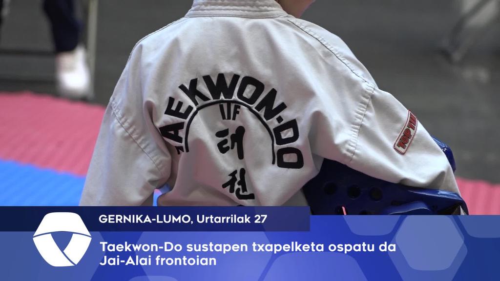 Taekwon Do sustapen txapelketa ospatu da Jai Alai frontoian