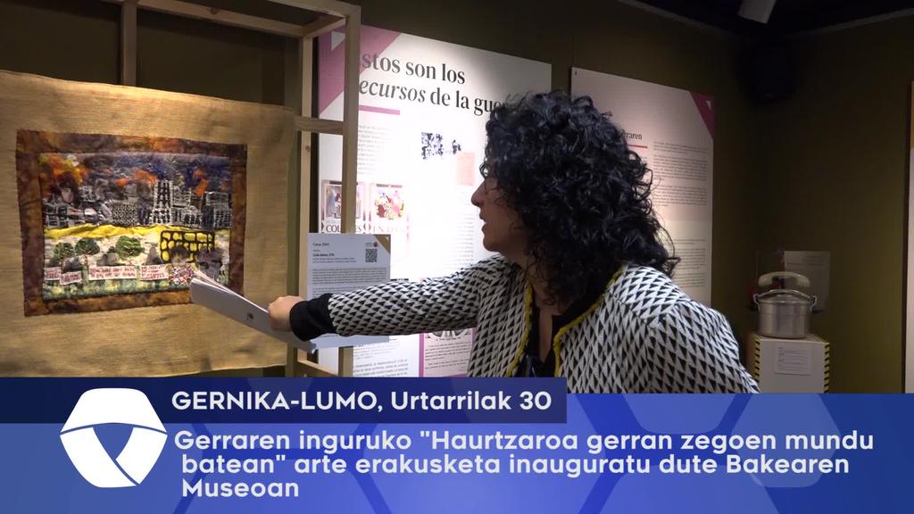 Gerraren inguruko Haurtzaroa gerran zegoen mundu batean arte erakusketa inauguratu dute Bakearen Museoan