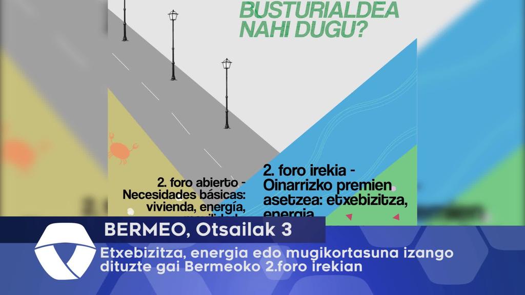 Etxebizitza, energia edo mugikortasuna izango dituzte gai Bermeoko 2.foro irekian