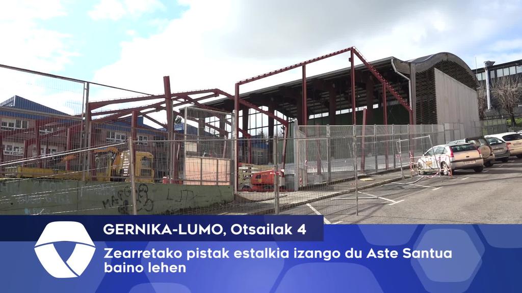Zearretako pistak estalkia izango du Aste Santua baino lehen
