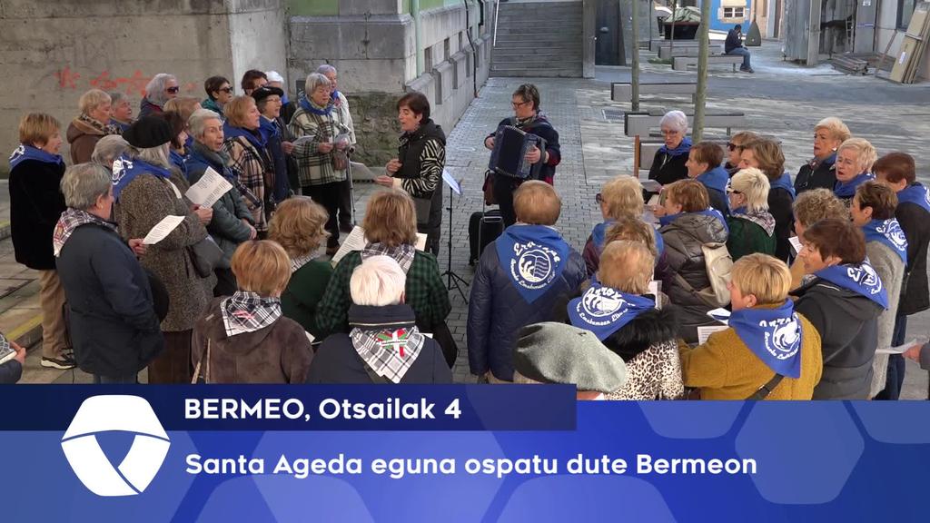 Santa Ageda eguna ospatu dute Bermeon