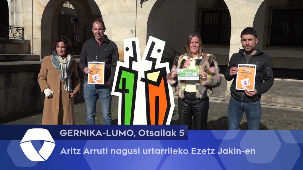 Aritz Arruti nagusi urtarrileko Ezetz Jakin lehiaketan