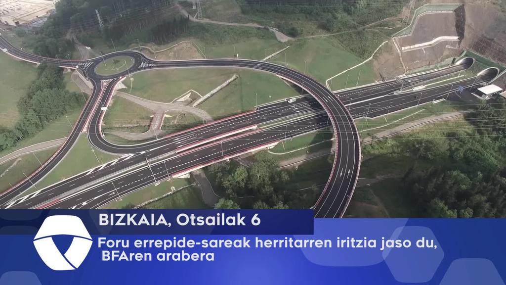 Foru errepide-sareak herritarren iritzia jaso du, BFAren arabera
