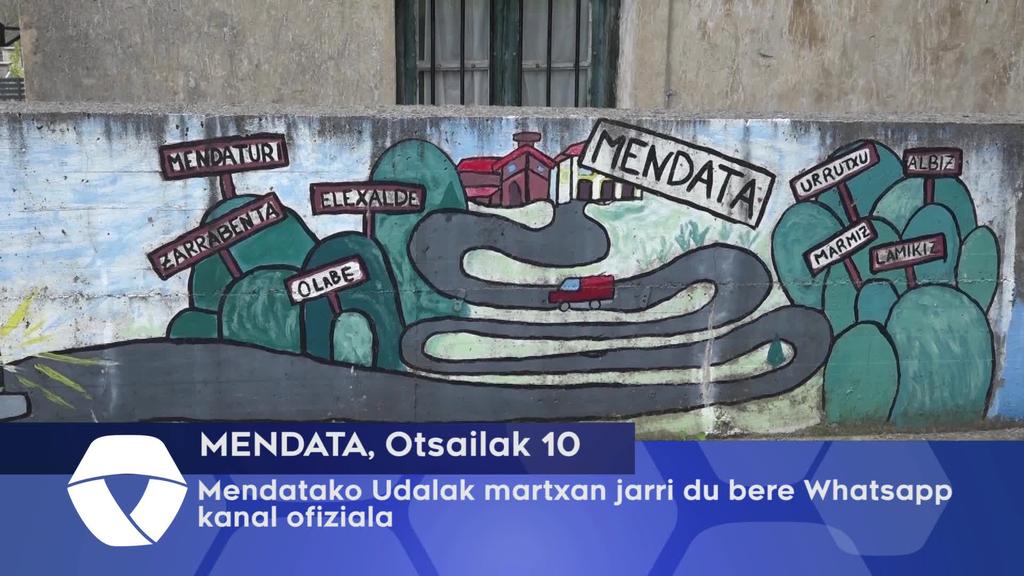 Mendatako Udalak martxan jarri du bere Whatsapp kanal ofiziala