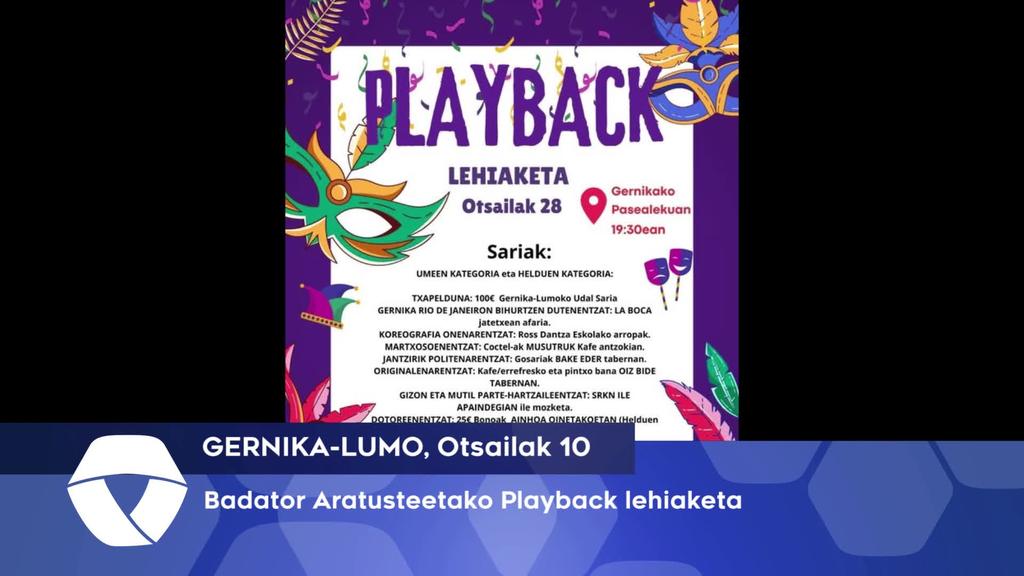 Badator Gernika-Lumoko  Aratusteetako Playback lehiaketa
