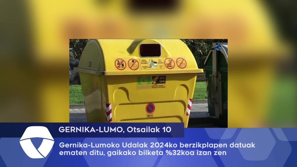 Gernika-Lumo Gaikako bilketa %32koa izan da 2024an