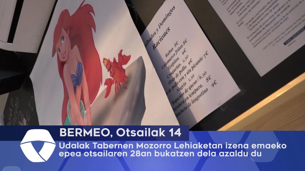 Udalak Tabernen Mozorro Lehiaketan izena emateko epea otsailaren 28an bukatzen dela azaldu du