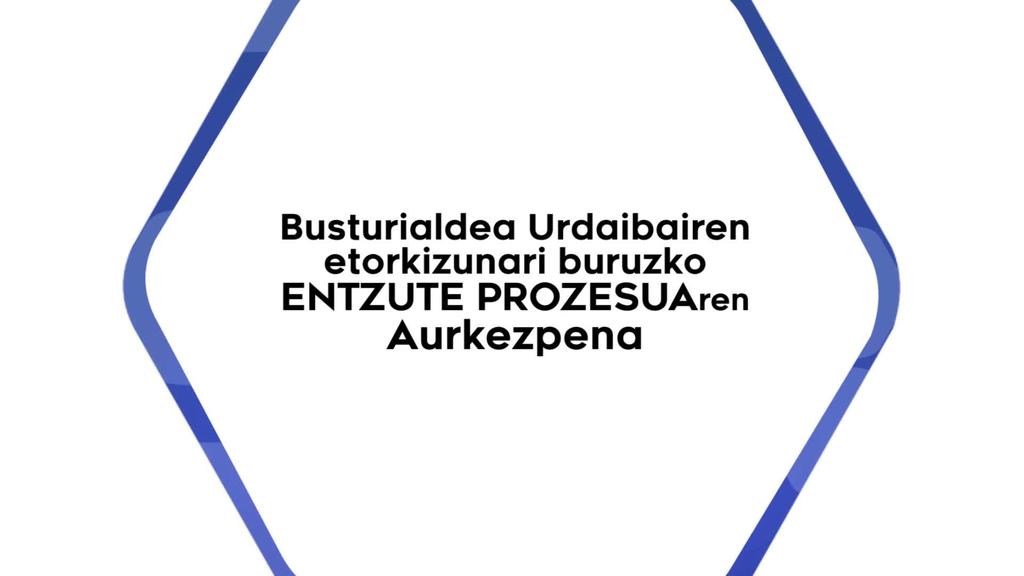 Busturialdea Urdaibairen etorkizunari buruzko entzute prozesuaren aurkezpena