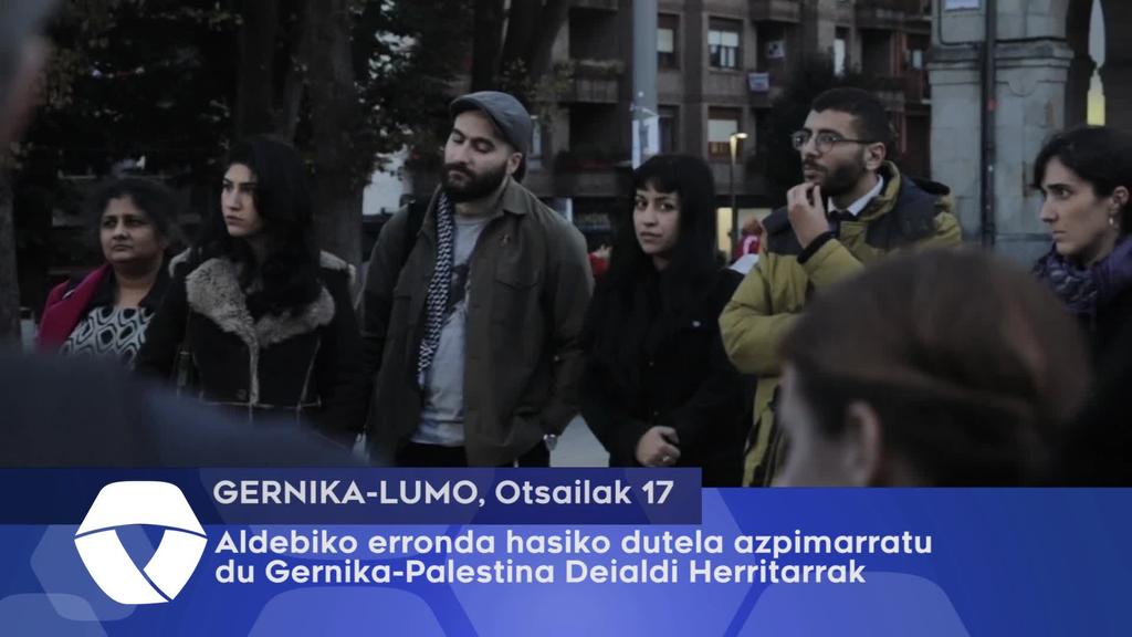 Aldebiko erronda hasiko dutela azpimarratu du Gernika-Palestina Deialdi Herritarrak