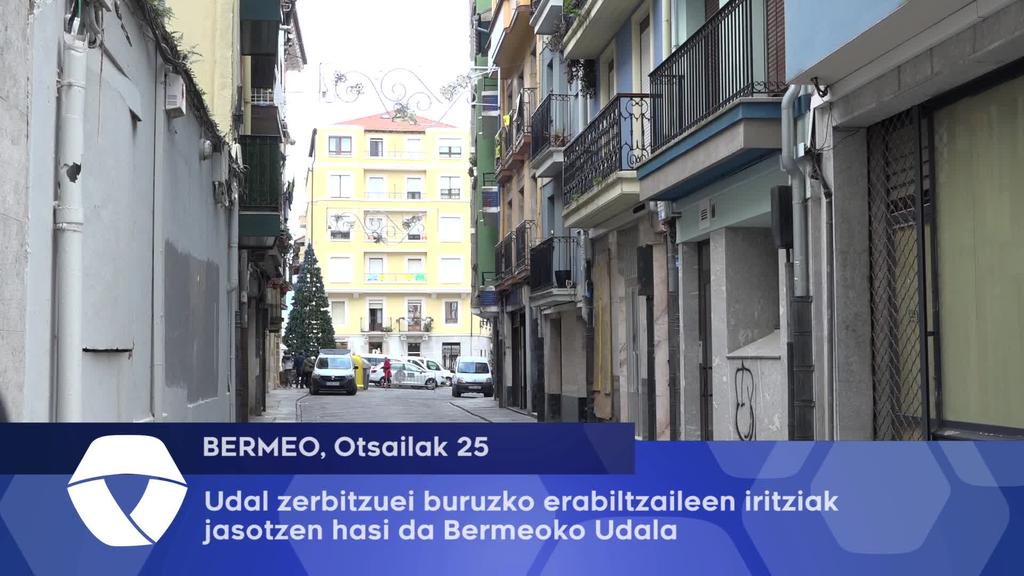 Bermeoko Udala udal zerbitzuei buruzko erabiltzaileen iritzia jasotzen dabil
