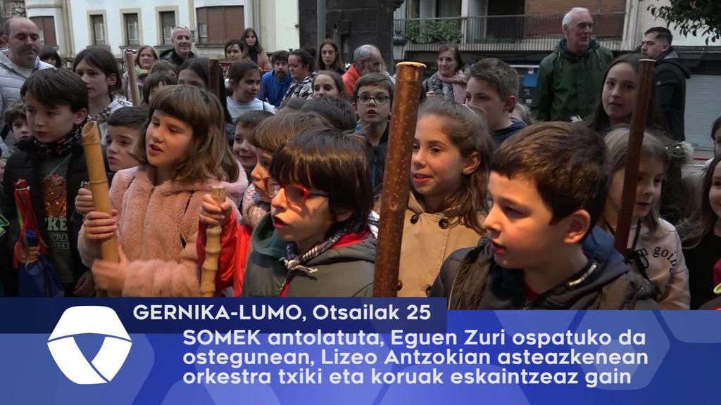 SOMEK antolatuta Eguen Zuri ospatuko da ostegunean, Lizeo Antzokian asteazkenean orkestra txiki eta koruak eskaintzeaz gain