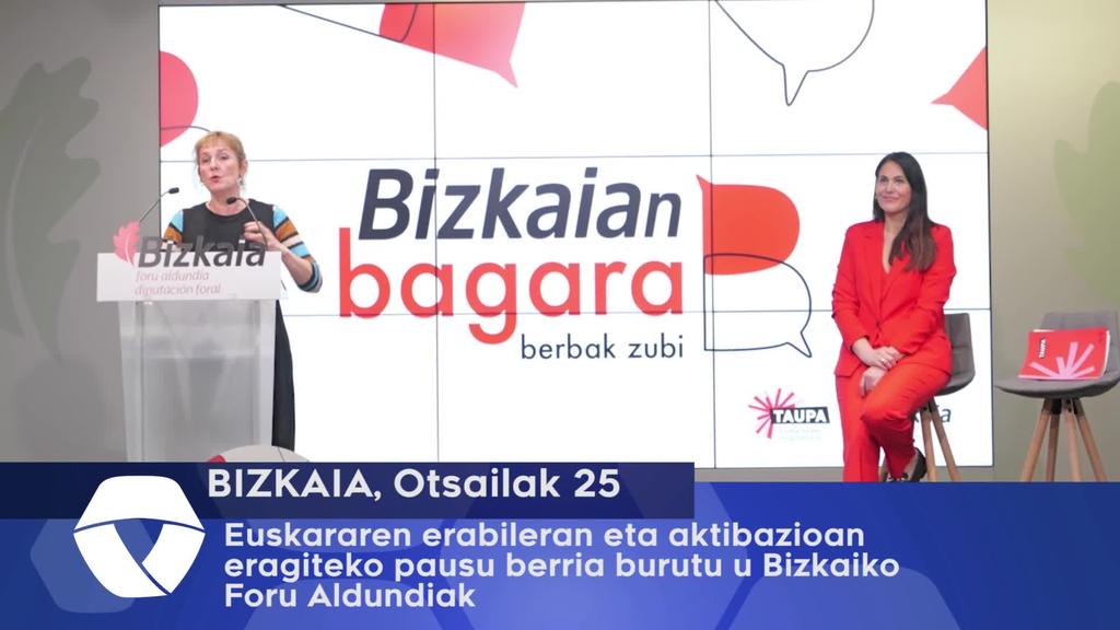 Euskararen erabileran eta aktibazioan eragiteko pausu berria burutu du Bizkaiko Foru Aldundiak