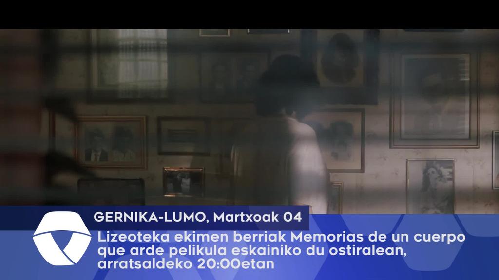 Lizeoteka ekimen berriak Memorias de un cuerpo que arde pelikula eskainiko du