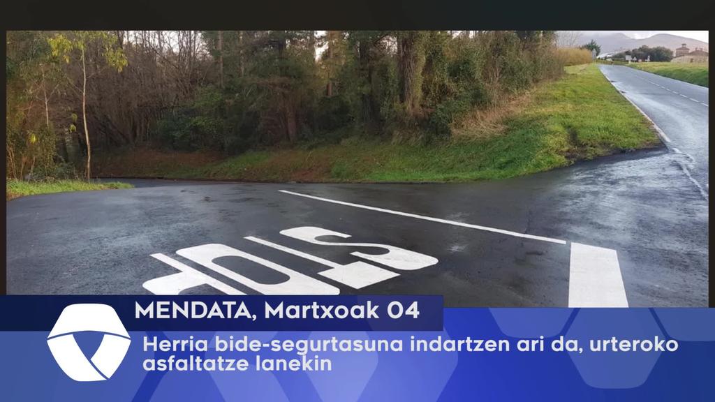 Herria bide-segurtasuna indartzen ari da, urteroko asfaltatze lanekin