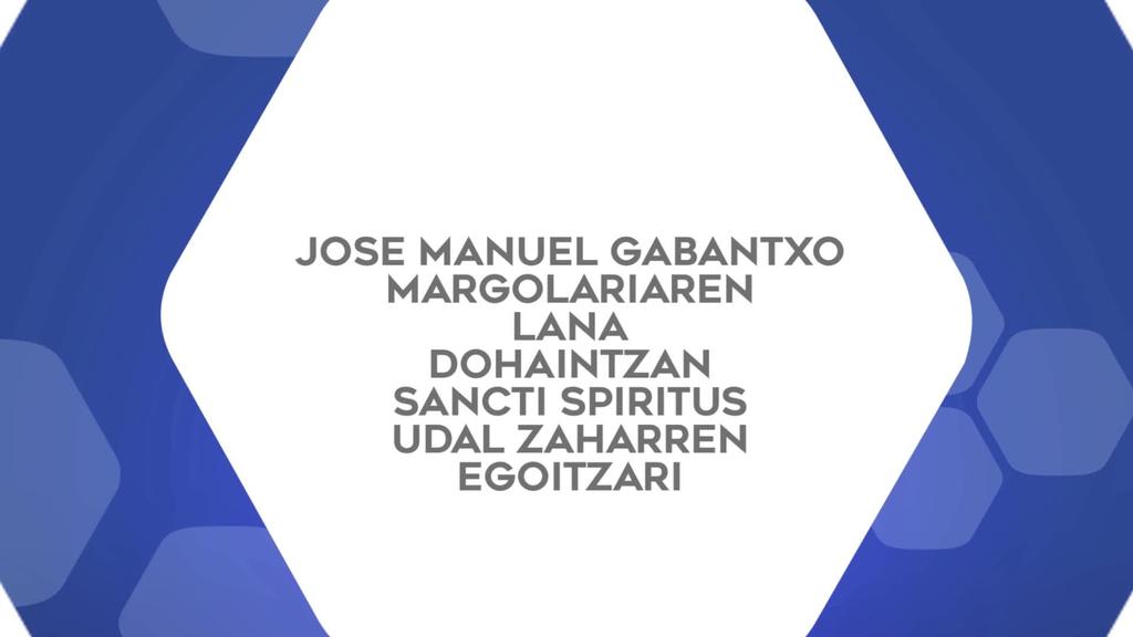 Jose Manuel Gabantxoren margolana Sancti Spiritus udal zaharren egoitzari dohaintzan