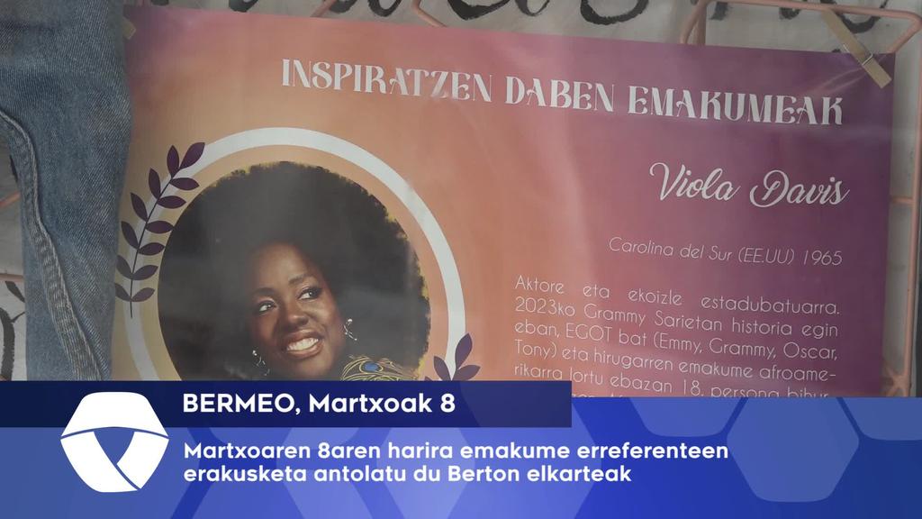 Berton elkarteak emakume erreferenteen erakusketa antolatu du
