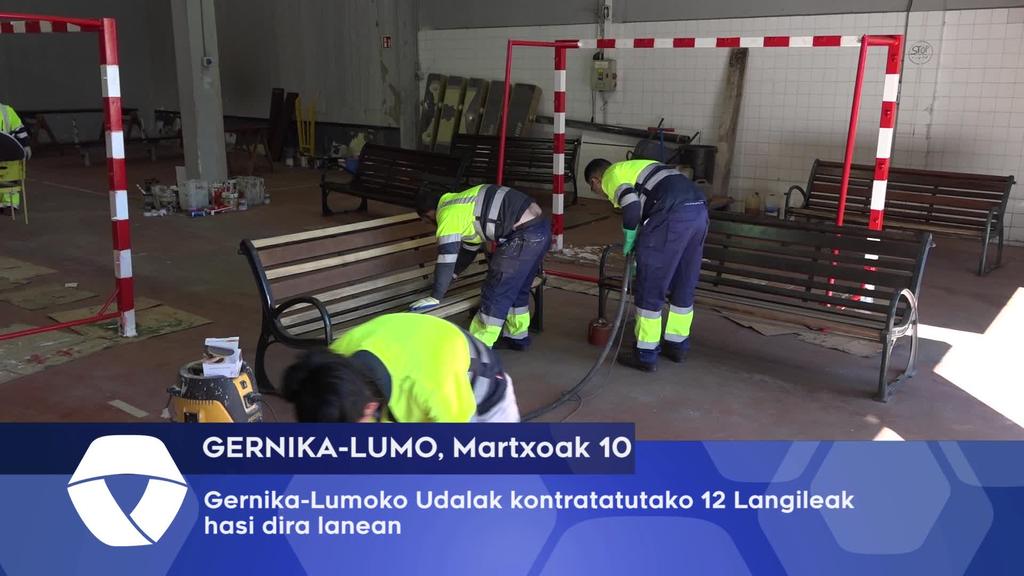 Hasi dira lanean Gernika-Lumoko Udalak kontratatutako 12 beharginak