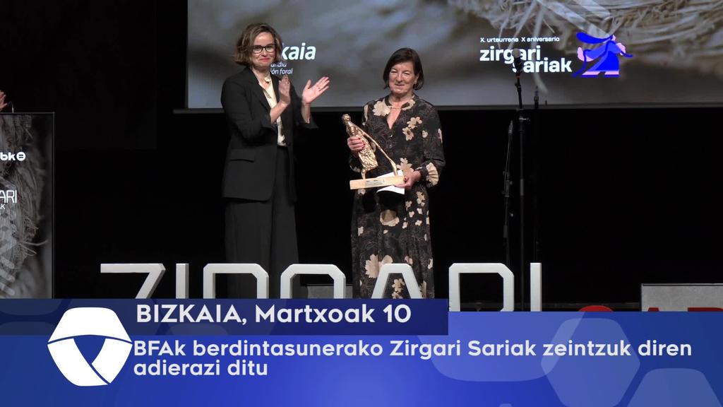 BFAk  berdintasunerako Zirgari Sariak zeintzuk diren adierazi ditu