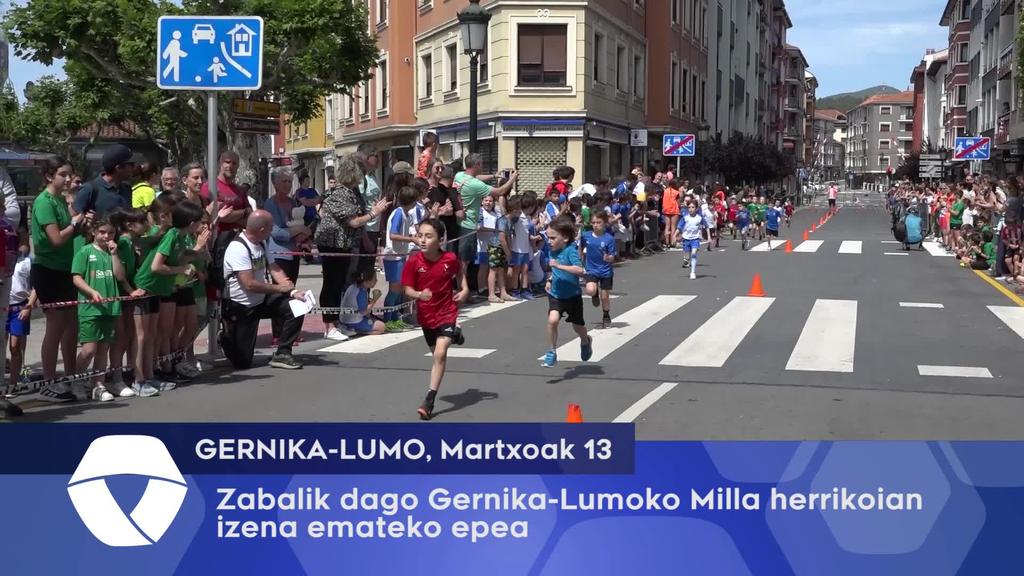 Zabalik dago Gernika-Lumoko Milla herrikoian izena emateko epea