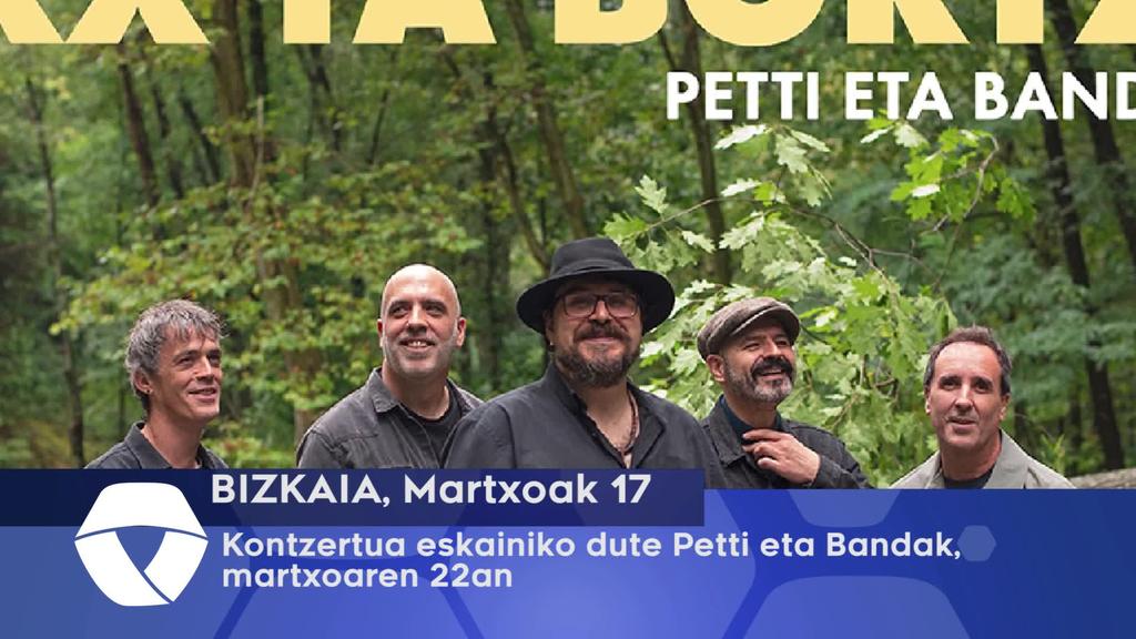 Kontzertua eskainiko dute Petti eta Bandak, Lizeo Antzokian, martxoaren 22an