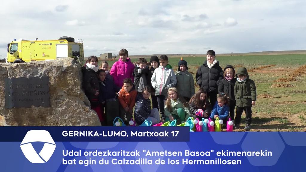 Burgo de Raneroko Ametsen Basoa ekimenarekin bat egin du Gernikako Udalak