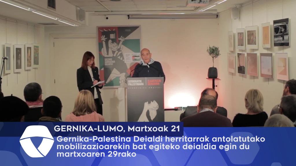 Gernika-Palestina Deialdi herritarrak antolatutako mobilizazioarekin bat egiteko deialdia egin du