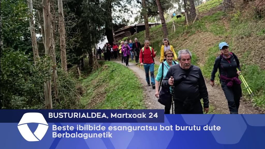 Beste ibilbide esanguratsu bat burutu dute Berbalagunetik