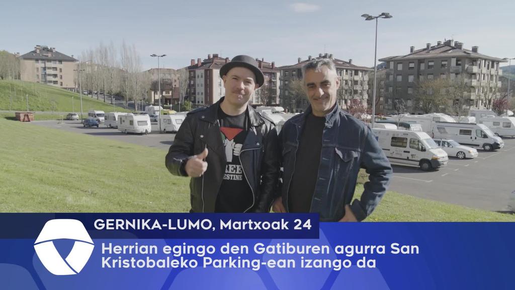 Herrian egingo den Gatiburen agurra San Kristobaleko Parking-ean izango da