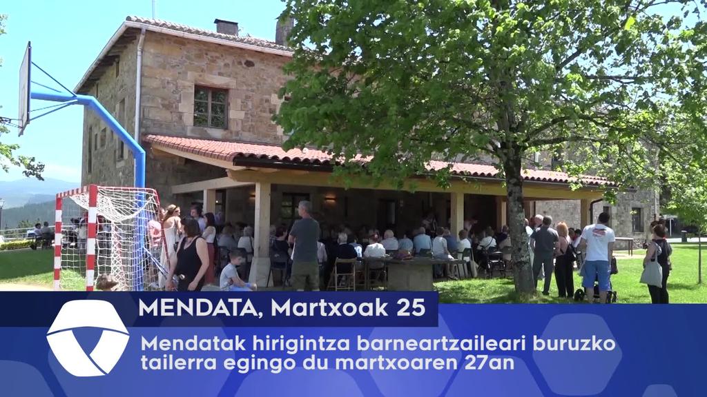 Mendatak hirigintza barneartzaileari buruzko tailerra egingo du martxoaren 27an