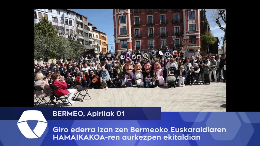 Giro ederra izan da Bermeoko Euskaraldiaren Hamaikakoaren aurkezpen ekitaldian